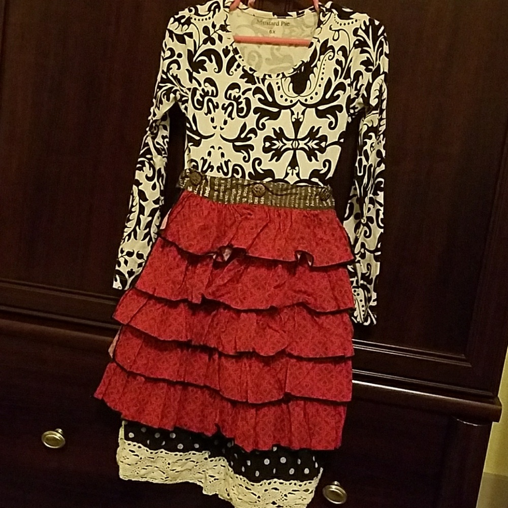 Mustard pie girls dress size 6x
